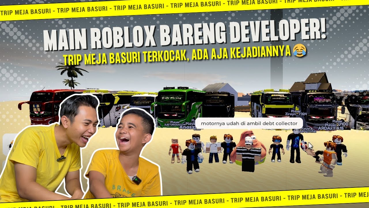 LUCU BAGET🤣 KERETA MELEDAK💥KAPAL TENGGELAM‼ INI SERUNYA MAIN ROBLOX BARENG DEVELOPER MEJA BASURI😂