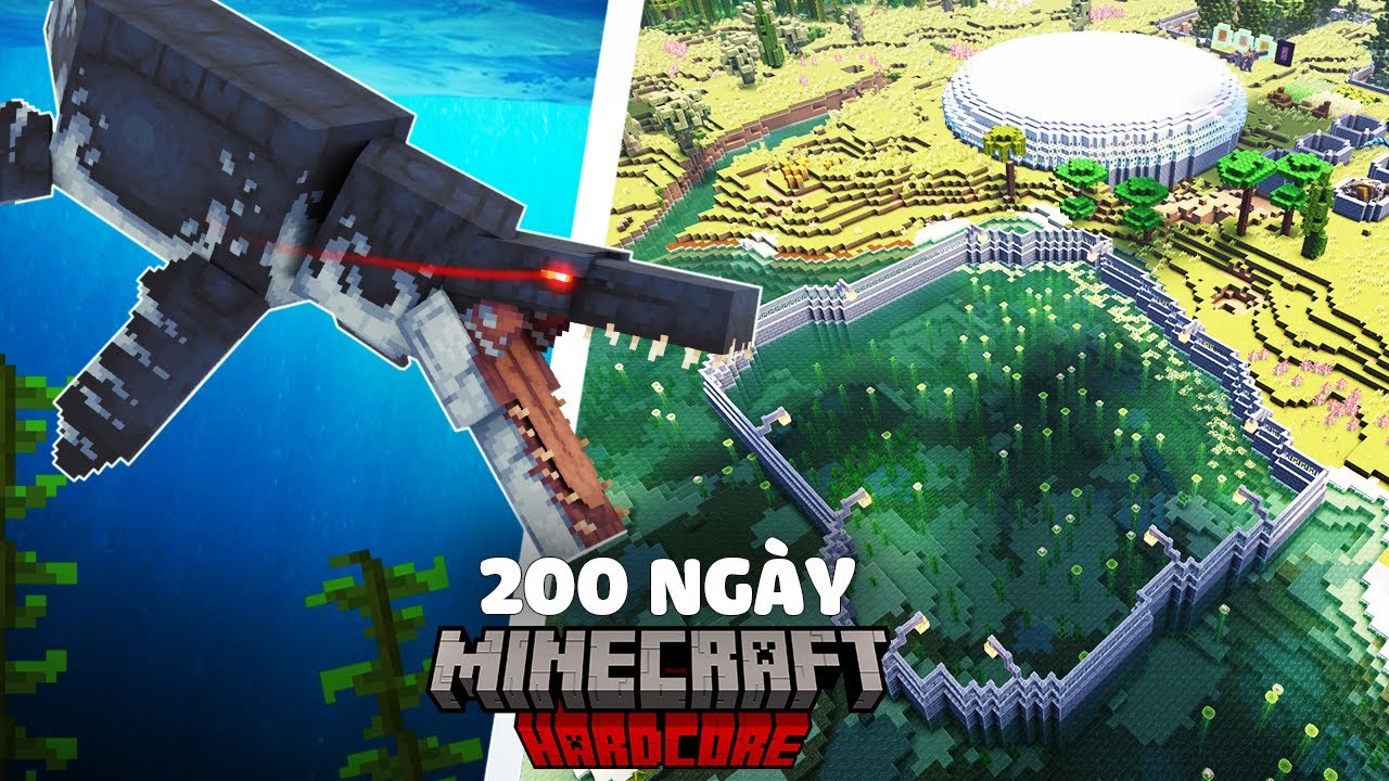 Mình Xây Dựng Chuồng Bắt Khủng Long Trong 200 Ngày Minecraft Thế Giới Khủng Long!