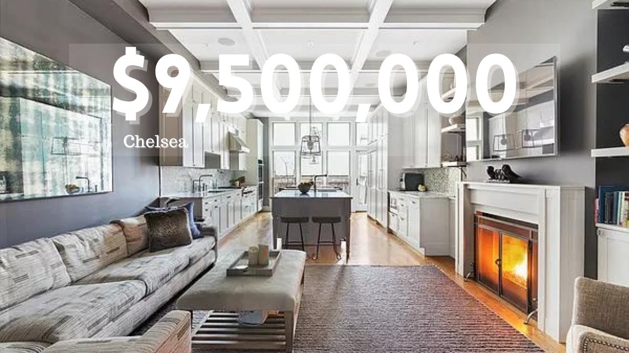 Inside a $9.5M Chelsea, NYC Townhouse | 14 Rooms, 5 Beds, 4.5 Baths, Garden Deck & Rooftop Terrace.