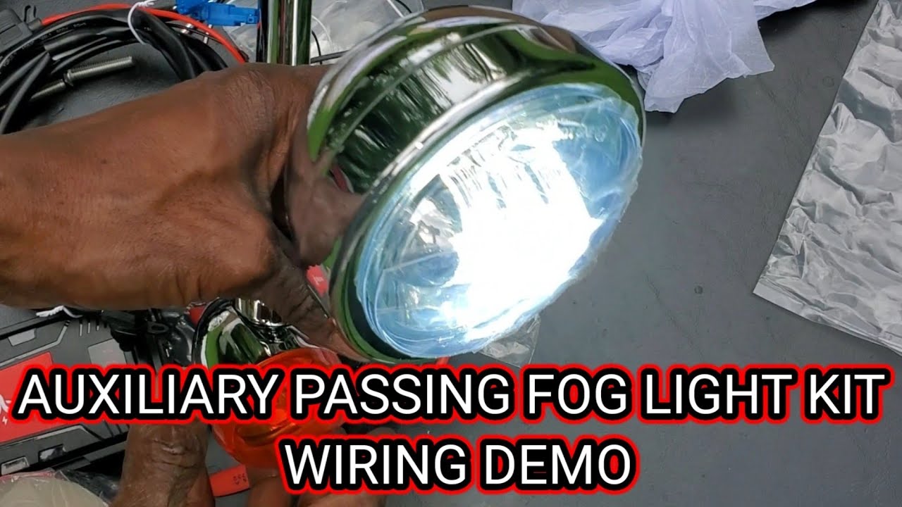 Harley-Davidson Auxiliary Passing Fog Light Kit Wiring Demo