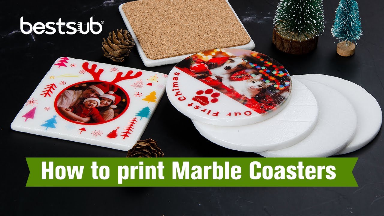 How to Print Sublimation Marble Coasters?
