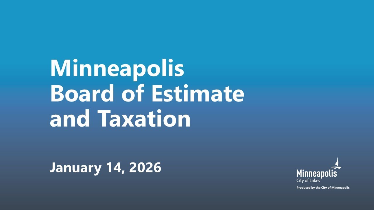 January 14, 2026 Board of Estimate and Taxation
