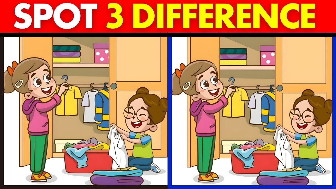 Spot The Difference: Only Masters Can Solve! Strengthen Your Memory! [Find The Difference😄]