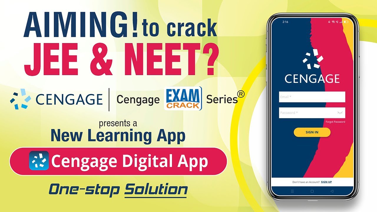 How to Use Cengage Digital App (Install, Sign up and Redeem) #UserGuide #JEE #NEET