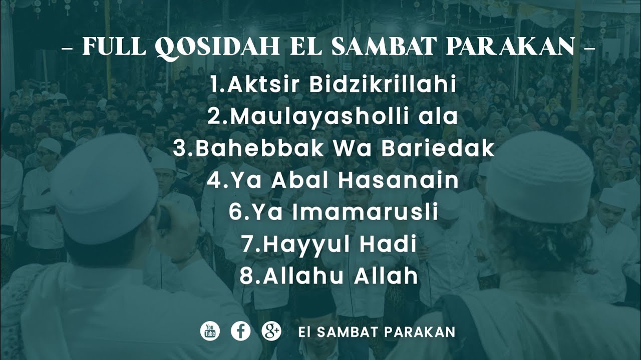SHOLAWAT TERBARU VERSI HADROH - BAHEBBAK WA BARIDAK EL SAMBAT PARAKAN