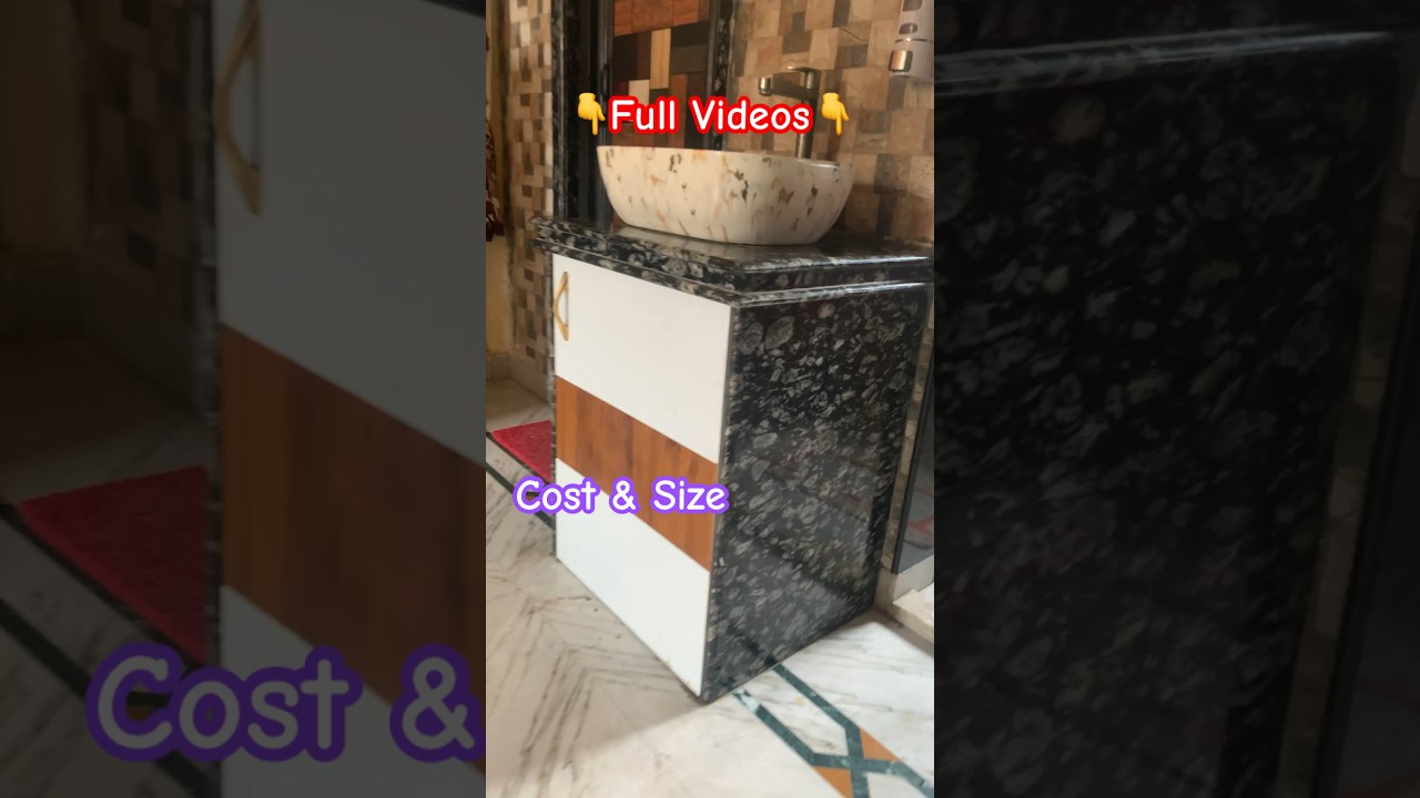 Countertops wash basin design || Total cost & Size #granite #basin #interior #interiordesign 👇👇👇