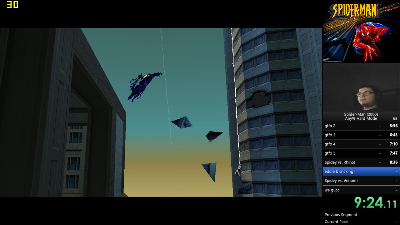Spider-Man 2000 Any% (Hard Mode) Speedrun 32:16