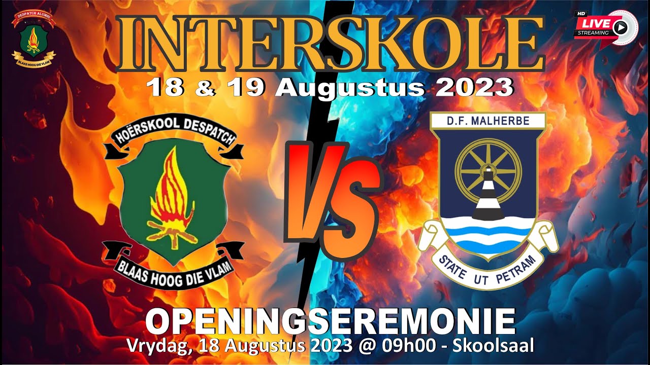 Openingseremonie - Interskole Hoërskool Despatch vs Hoërskool DF Malherbe