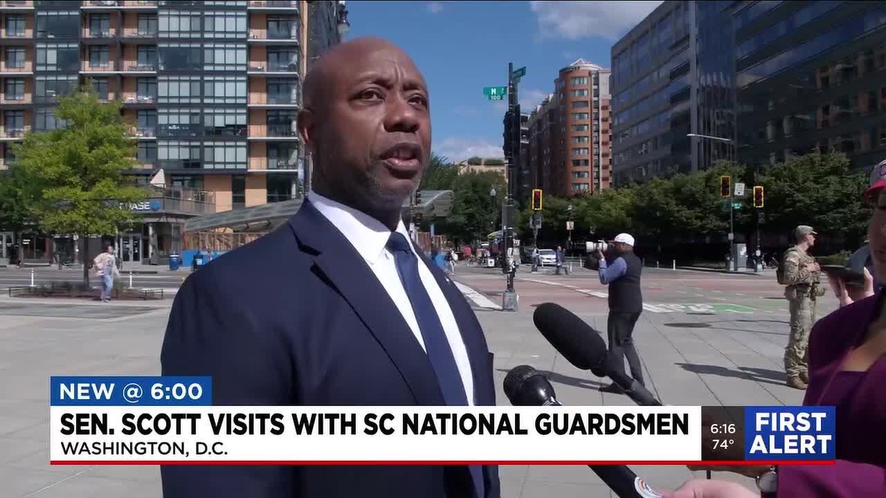 Senator Tim Scott meets with SC National Guard in DC