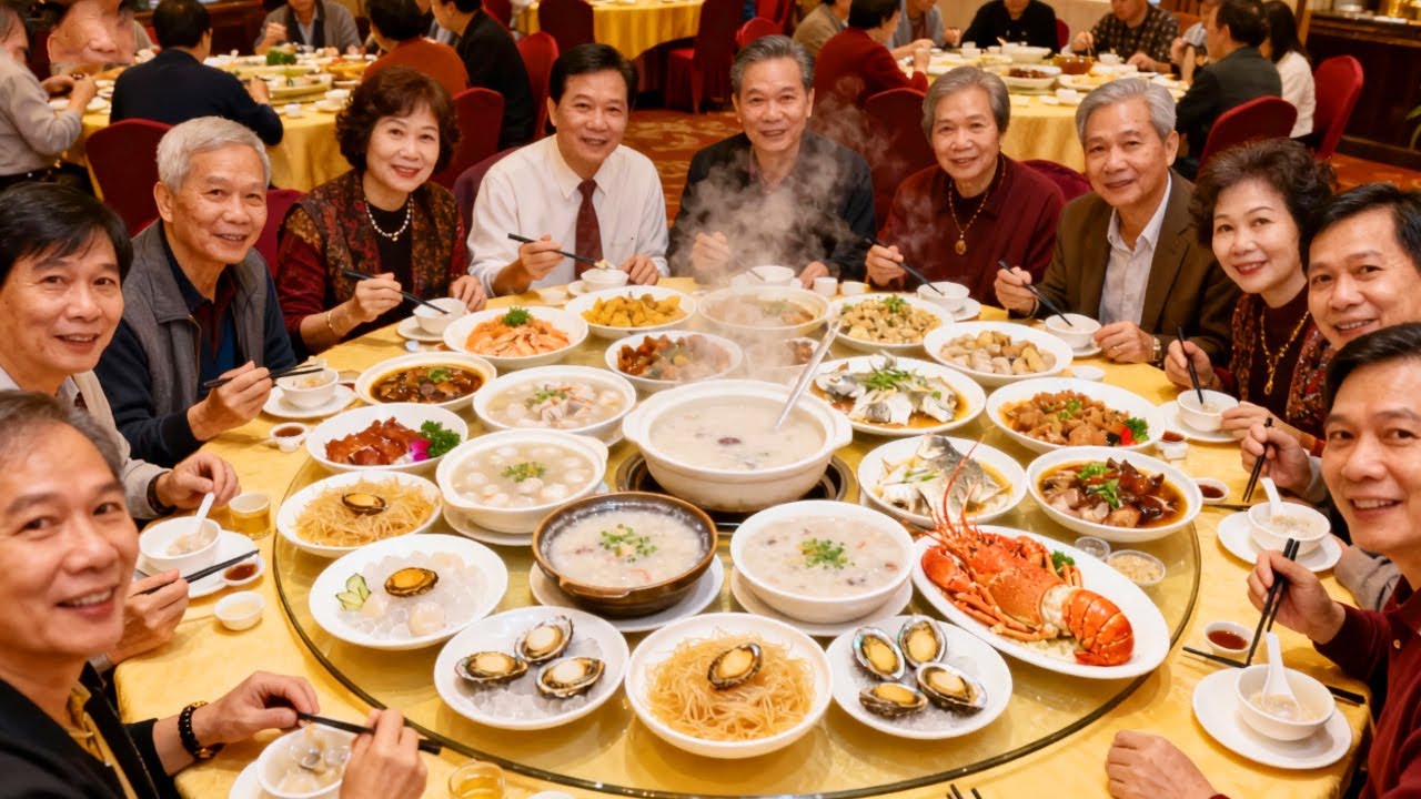 人均 300 实现燕鲍翅自由，潮汕白粥送 30 道配菜，这性价比绝了！ #汕头美食  #潮汕白粥