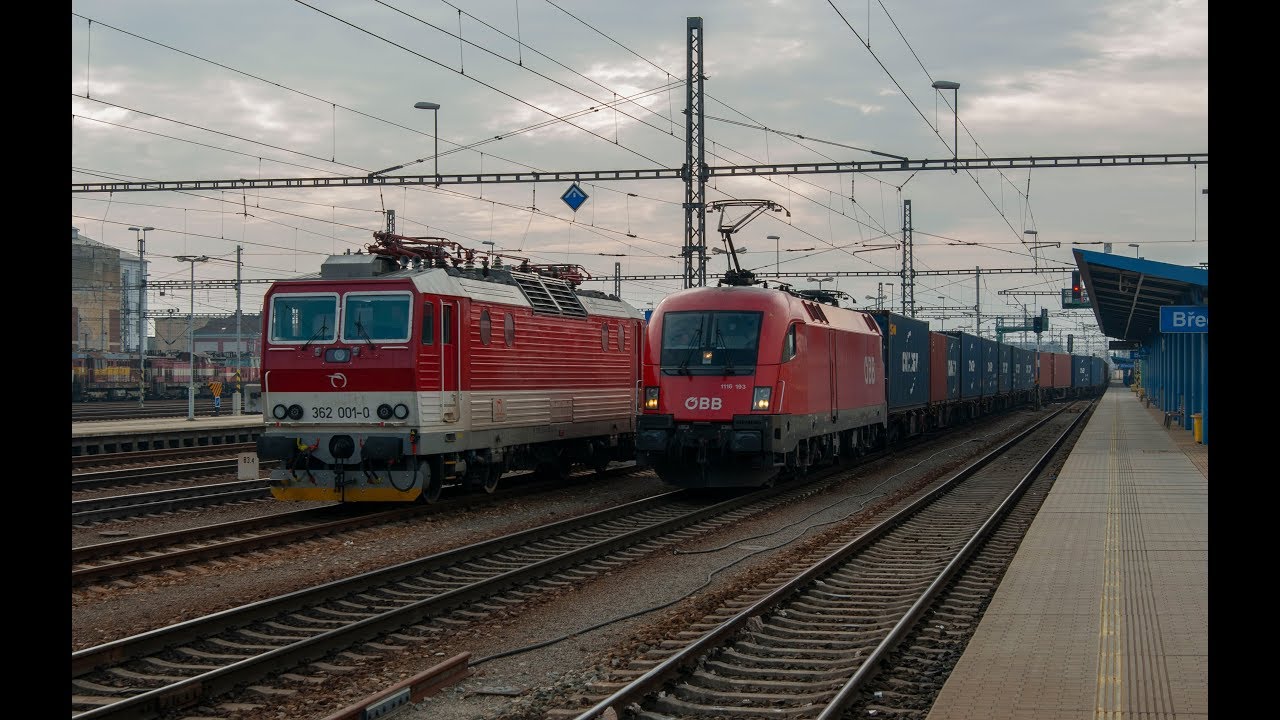 Vlaky Břeclav (9.2.2019)