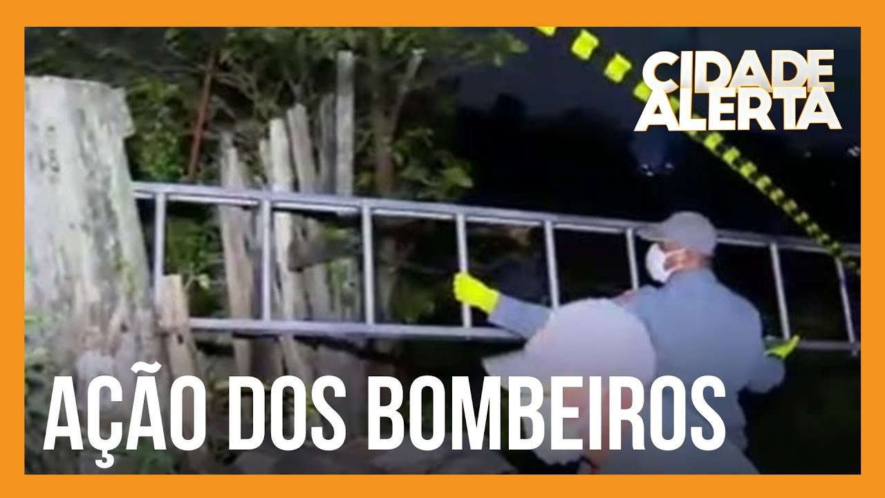 Caso Lana: Bombeiros trabalham na retirada do corpo da menina Lana do poço em que foi encontrado