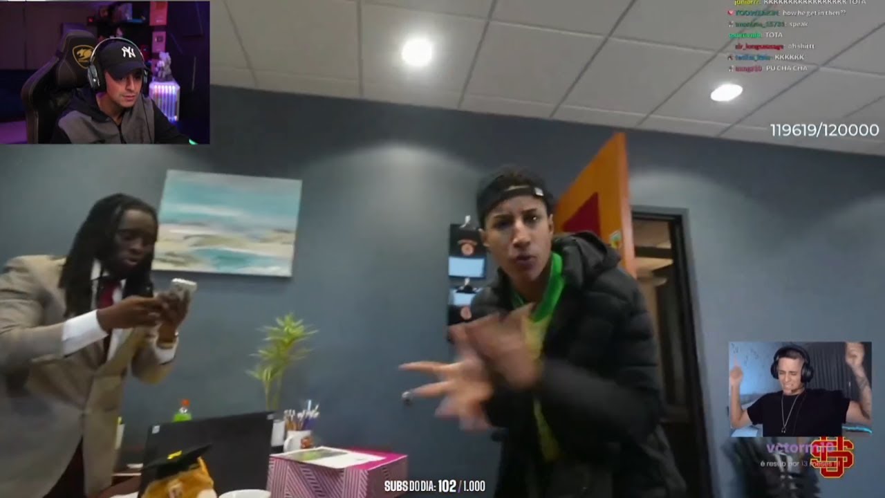 CORINGA REAGINDO TOTA NO STREAMER UNIVERSITY do KAICENAT