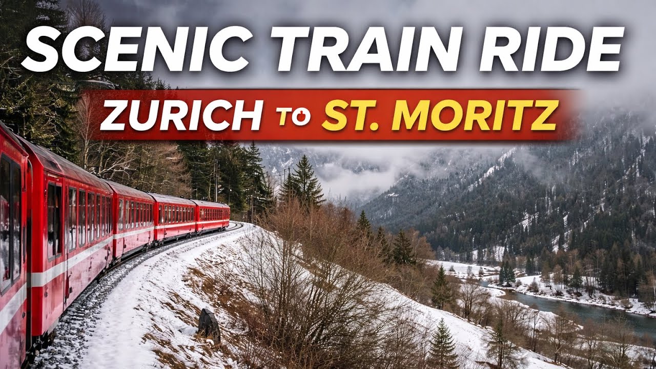 World&rsquo;s Most Scenic Train Ride? 🇨🇭 Zurich to St. Moritz | Swiss Alps Vlog #3