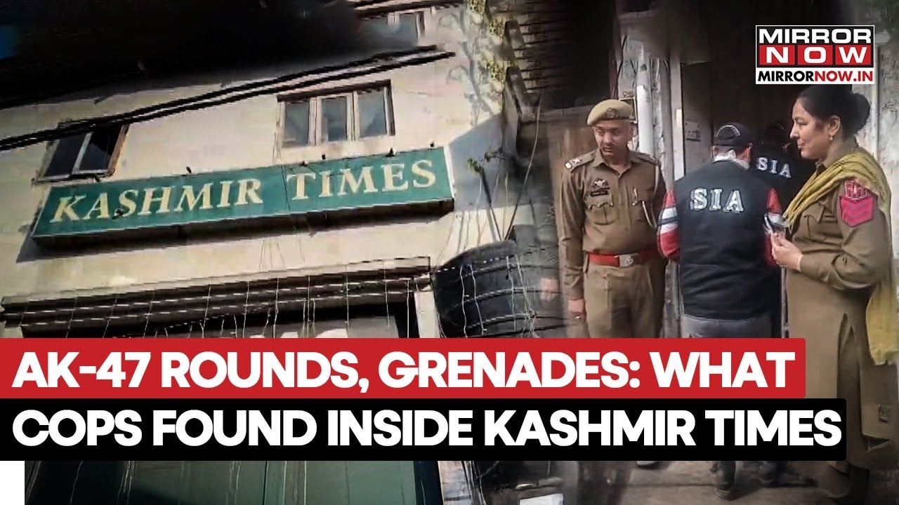 Kashmir Times Office Raid: SIA Finds AK-47, Grenades &...Amid Crackdown On Anti-National Activities