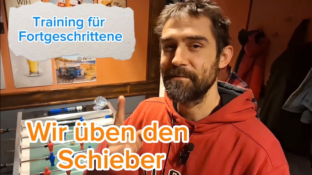 Tischfußball Training - Schub aus der Verteidigung
