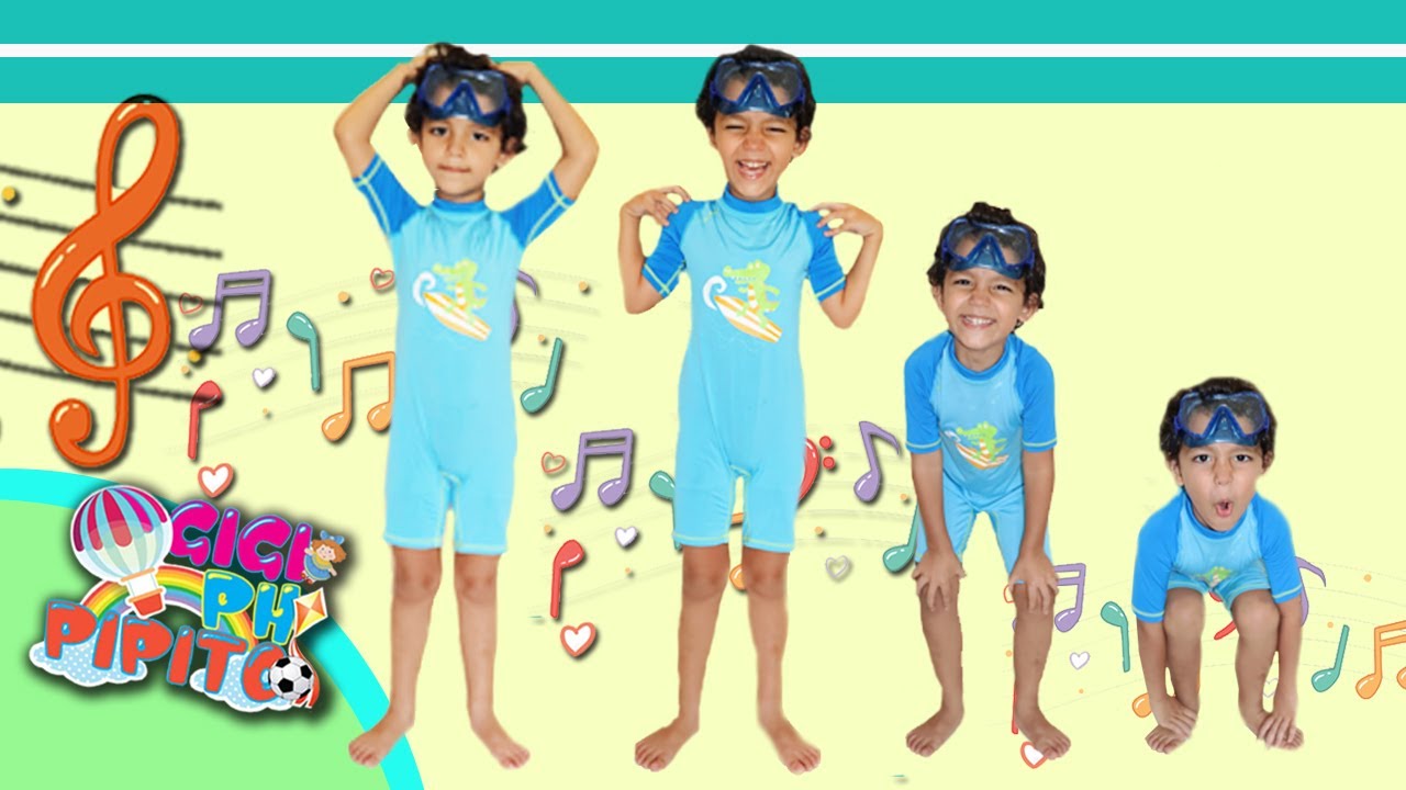 Gigi PH e Pipito ensinam a identificar partes do corpo humano : Cabeça, Ombro, Joelho e pé Kids Song