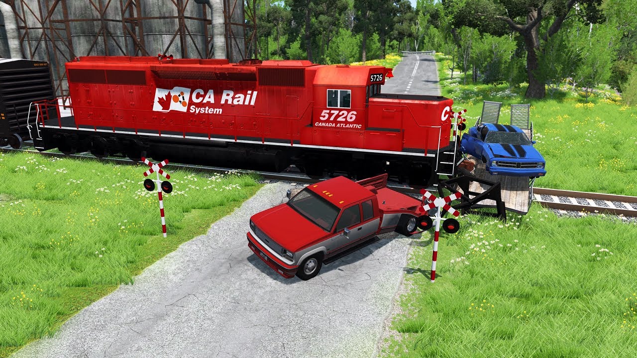 TRAINS VS CARS | BeamNG Drive #5