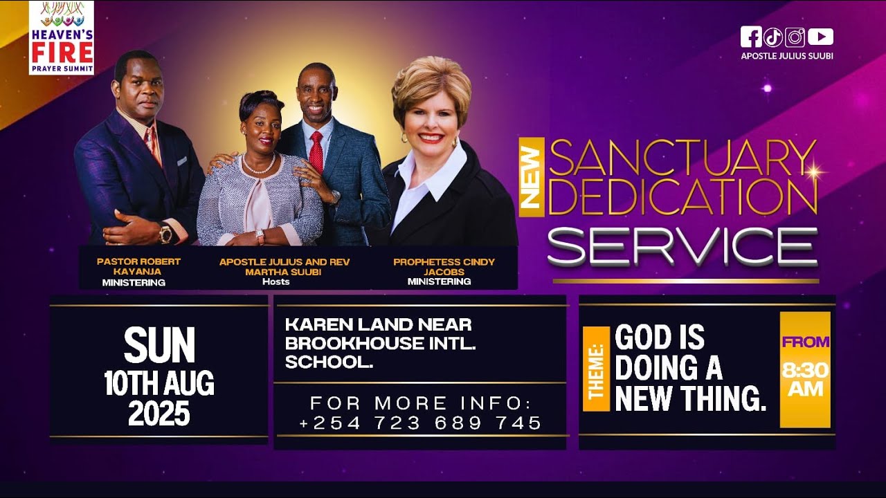 NEW SANCTUARY DEDICATION SERVICE ~ (AUGUST 1OTH 2025)