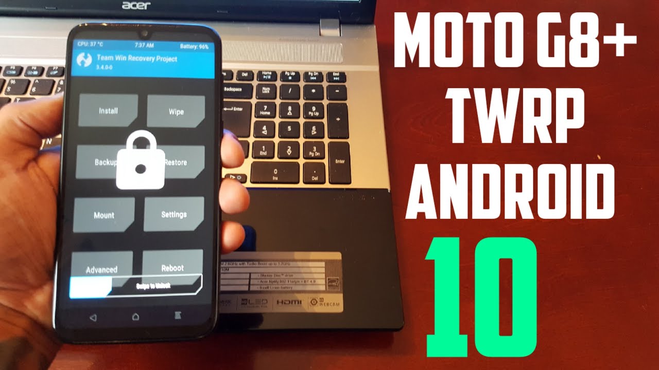 Motorola Moto G8+ Install TWRP Recovery On Android 10 Now Working!!