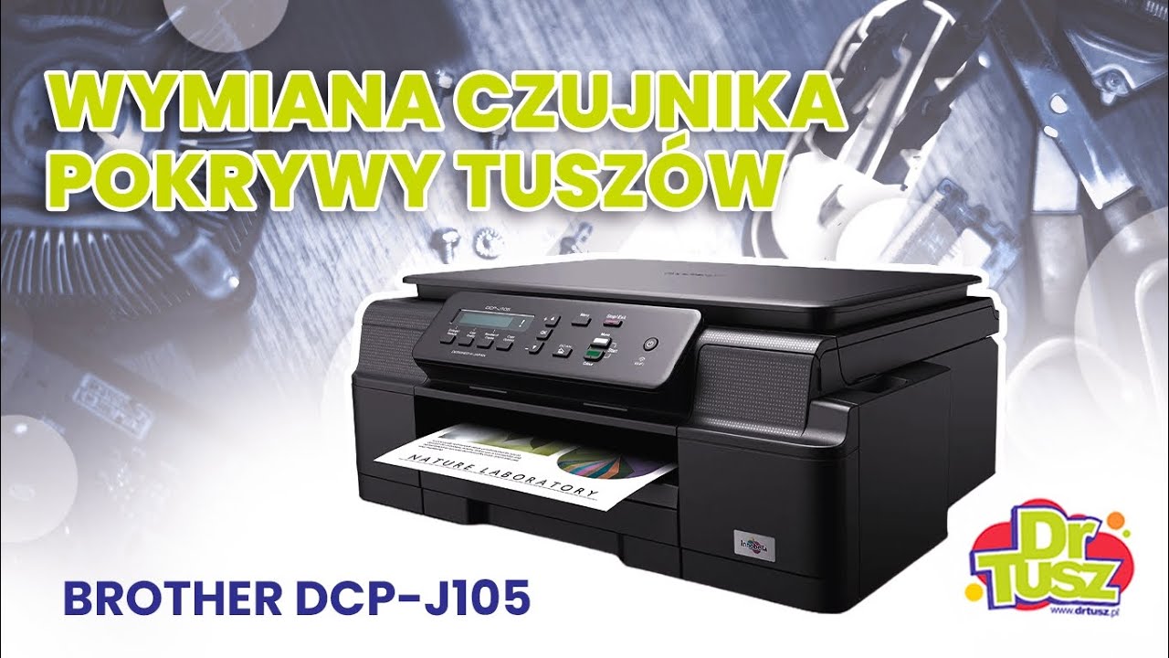 Wymiana czujnika pokrywy tuszów w Brother DCP-J105