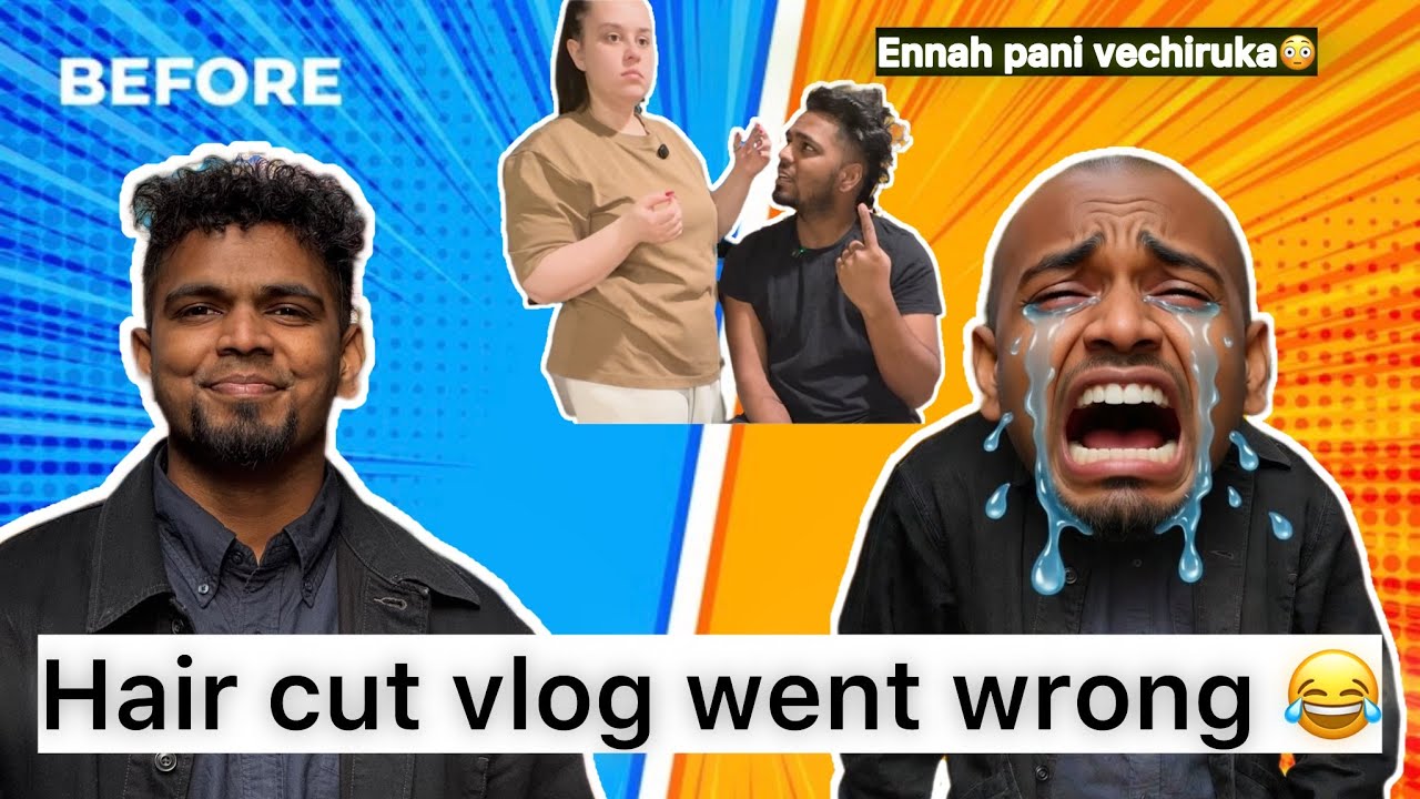Before & After: Italian Ponu Hair Cut 😱 Tamil Guy Reaction!”