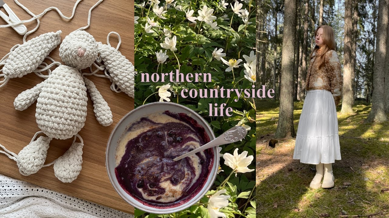 crocheting for the first time in 15 years & visiting the trees🌲🫐