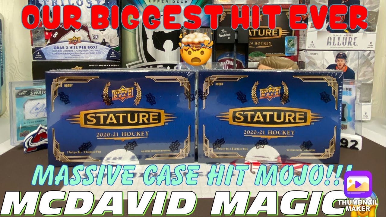 ‼️OUR BIGGEST PULL EVER‼️ HUGE MCDAVID MOJO🤯 New Release! Upper Deck Stature Hockey Hobby Box 20/21