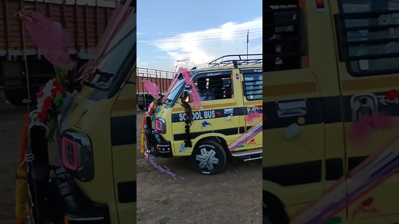 Happy Dusshera To All School Van Omni Full Decor Modified Look #omni #marutiomni #marutisuzukiomni