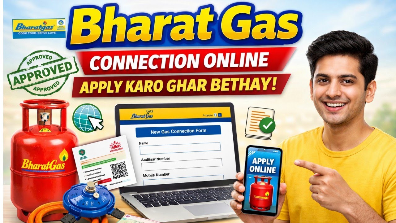 Bharat gas new connection online apply 2026 | भारत गैस कनेक्शन ऑनलाइन अप्लाई 
