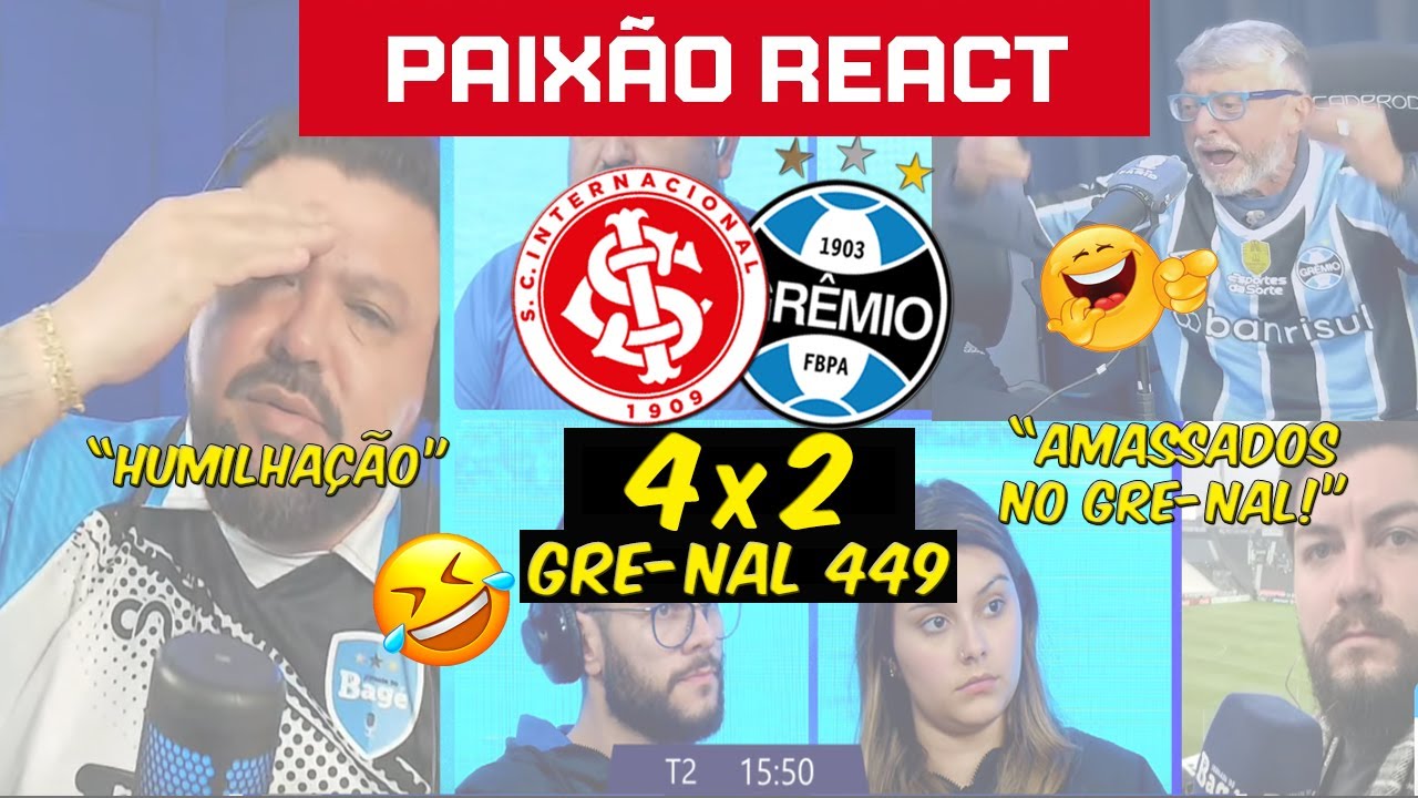 REAÇÕES DA TORCIDA GREMISTA NA DERROTA PARA O INTER - INTERNACIONAL 4 X 2 GRÊMIO - GAUCHÃO 2026