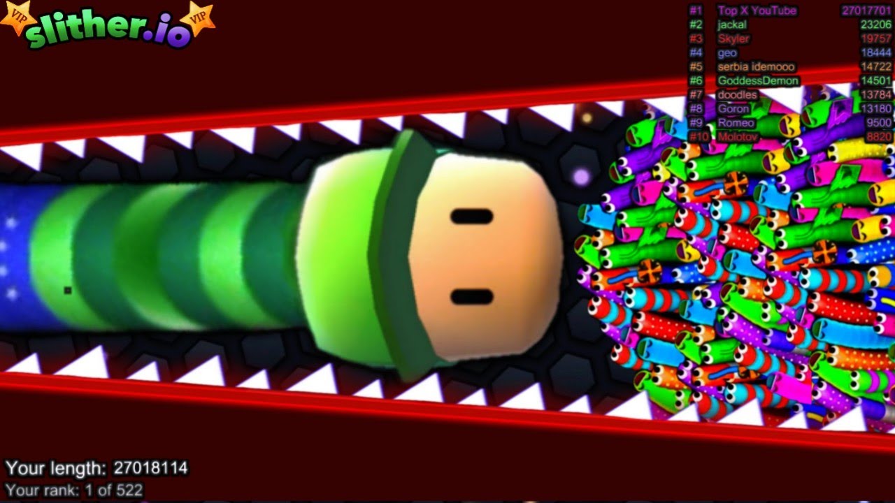 Slither.io A.I. STUMBLE GUYS SKIN vs PRO SNAKE - Epic Skin Slitherio Vip Gameplay - World Record