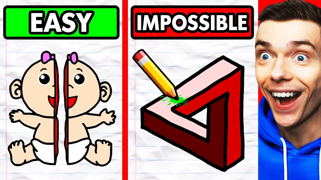 EASY vs IMPOSSIBLE DRAWING
