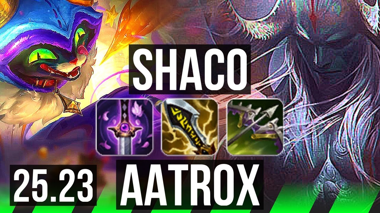 SHACO vs AATROX (JGL) | 19/2/11, Legendary, 900+ games | EUW Master | 25.23