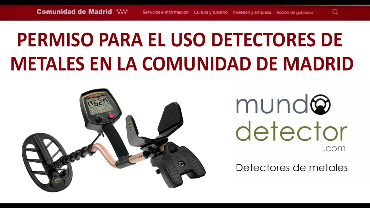 Permiso para usar detectores de metales en Madrid