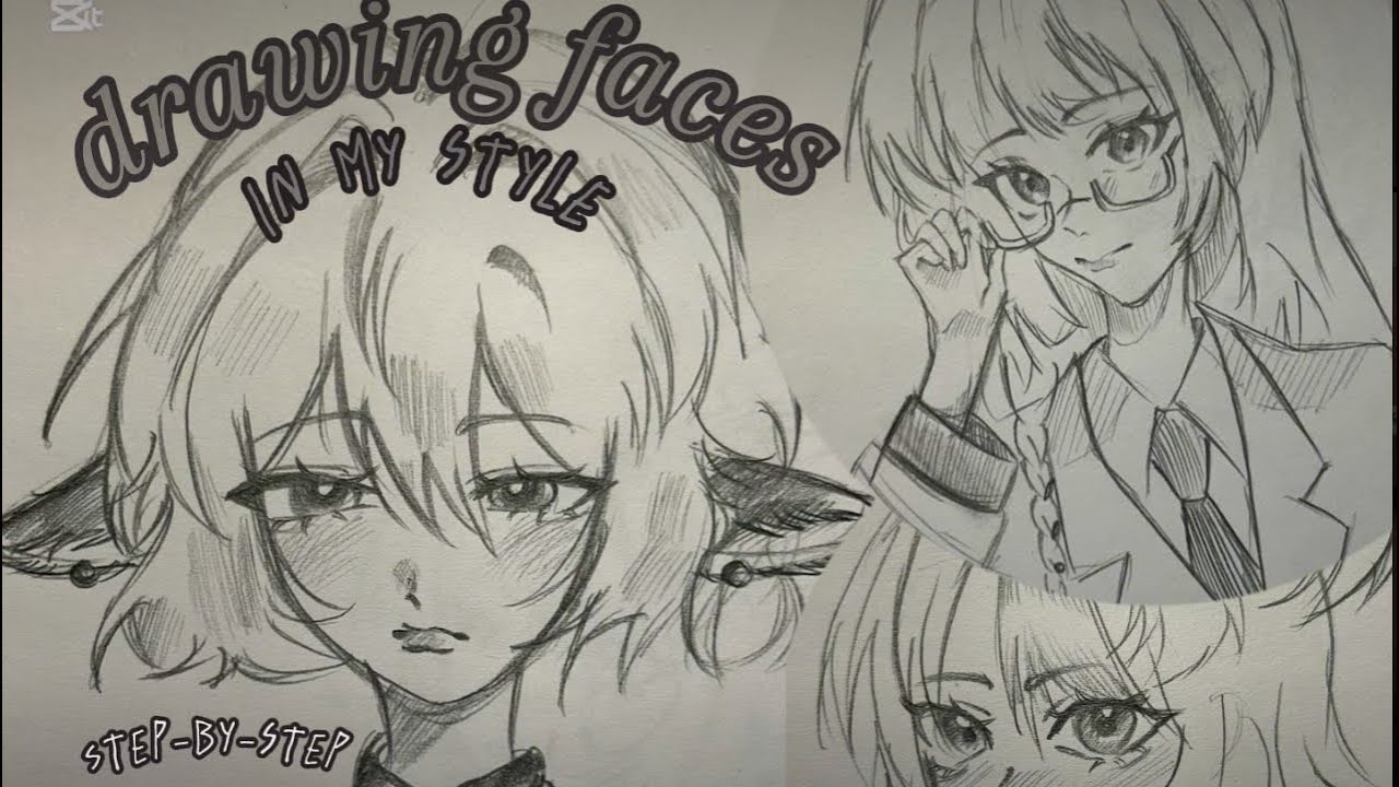 Drawing faces in my style- step by step