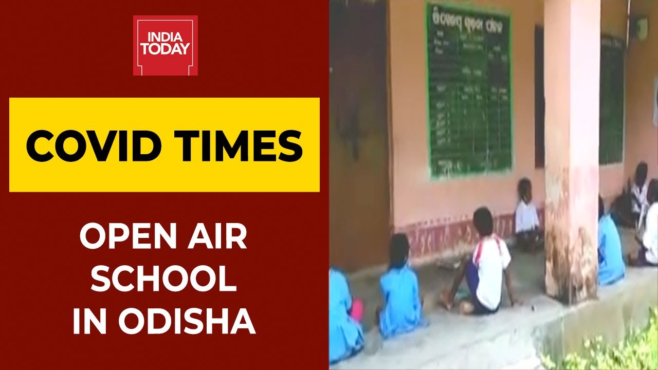 Classes In Covid Time : Open Air Schools Following All Norm Starts In Odisha