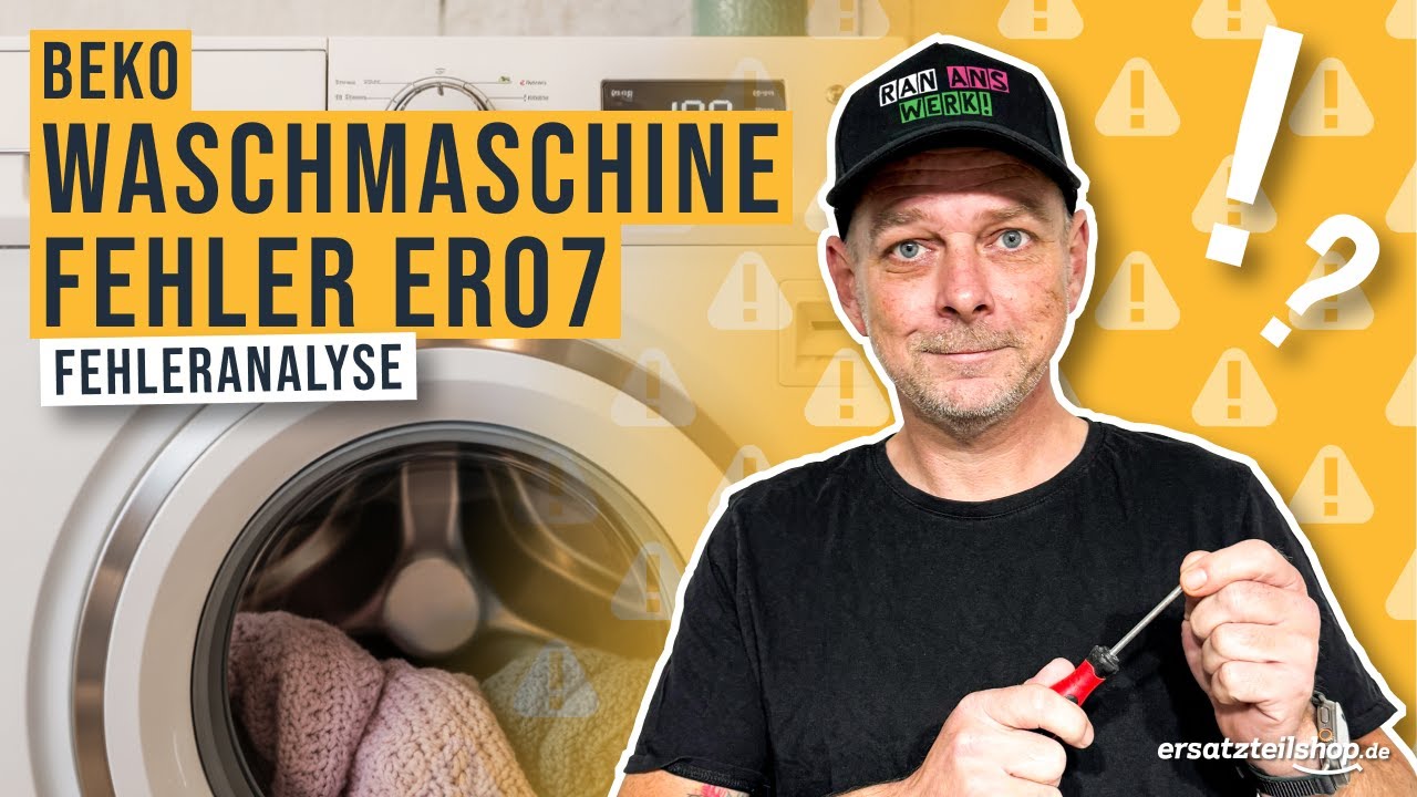 Deine Beko Waschmaschine zeigt Fehler ER07? So behebst du es!