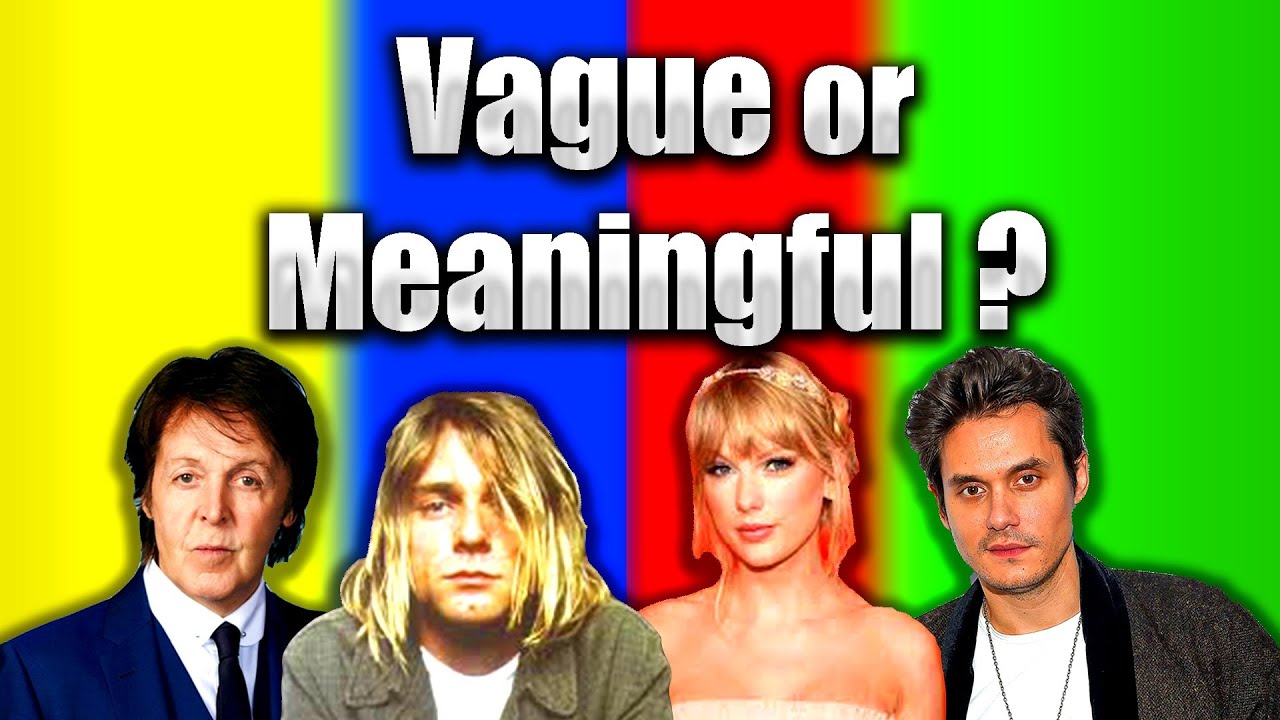 HOW TO WRITE VAGUE LYRICS (that mean something)