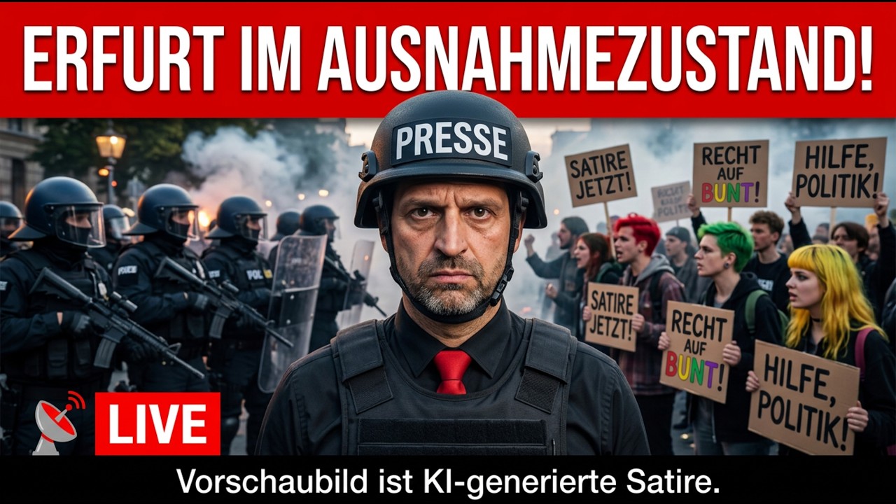 LIVE 🔴 ERFURT IM AUSNAHMEZUSTAND❓️