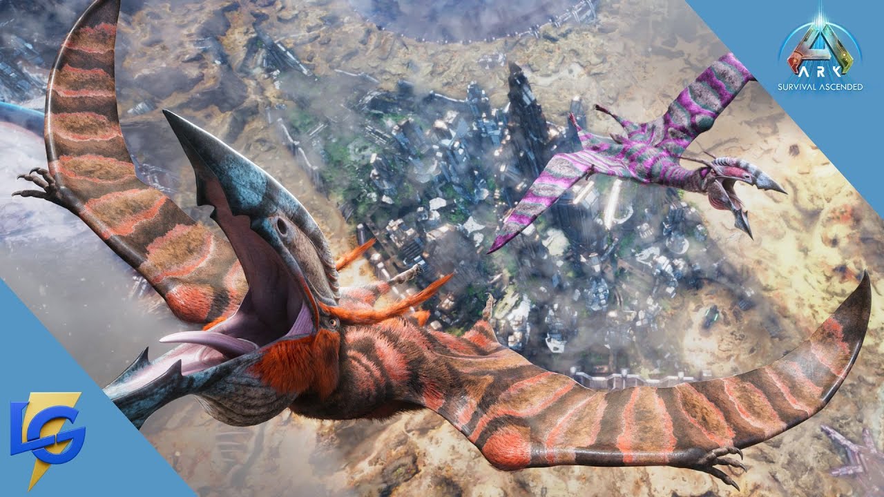 ARK Ascended : présentation du Hatzegopteryx, le volant le plus puissant du jeu.