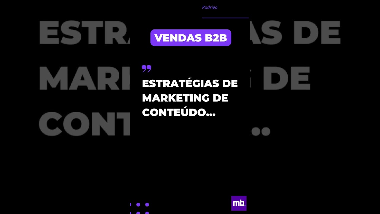 Estrat&eacute;gias de Marketing de Conte&uacute;do... #shorts #vendasb2b