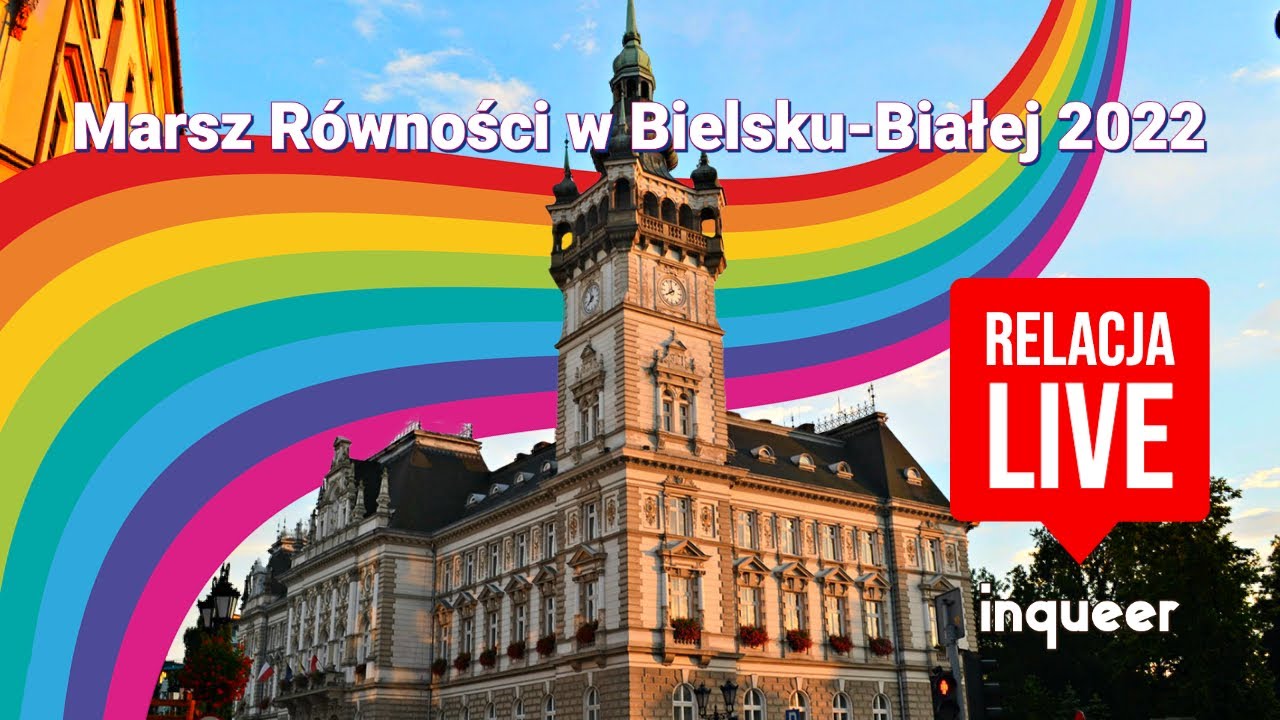 Na żywo Marsz Równości w Bielsku-Białej 2022 - CAŁOŚĆ