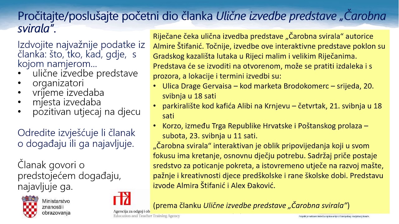 Hrvatski jezik 6. r. OŠ -Veliko početno slovo, 2. dio