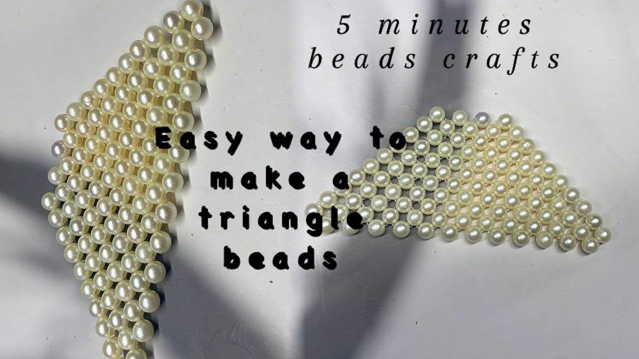 Best Way To Make Your Triangle Shape Beads | BEADS TUTORIAL 2024 #tutorial