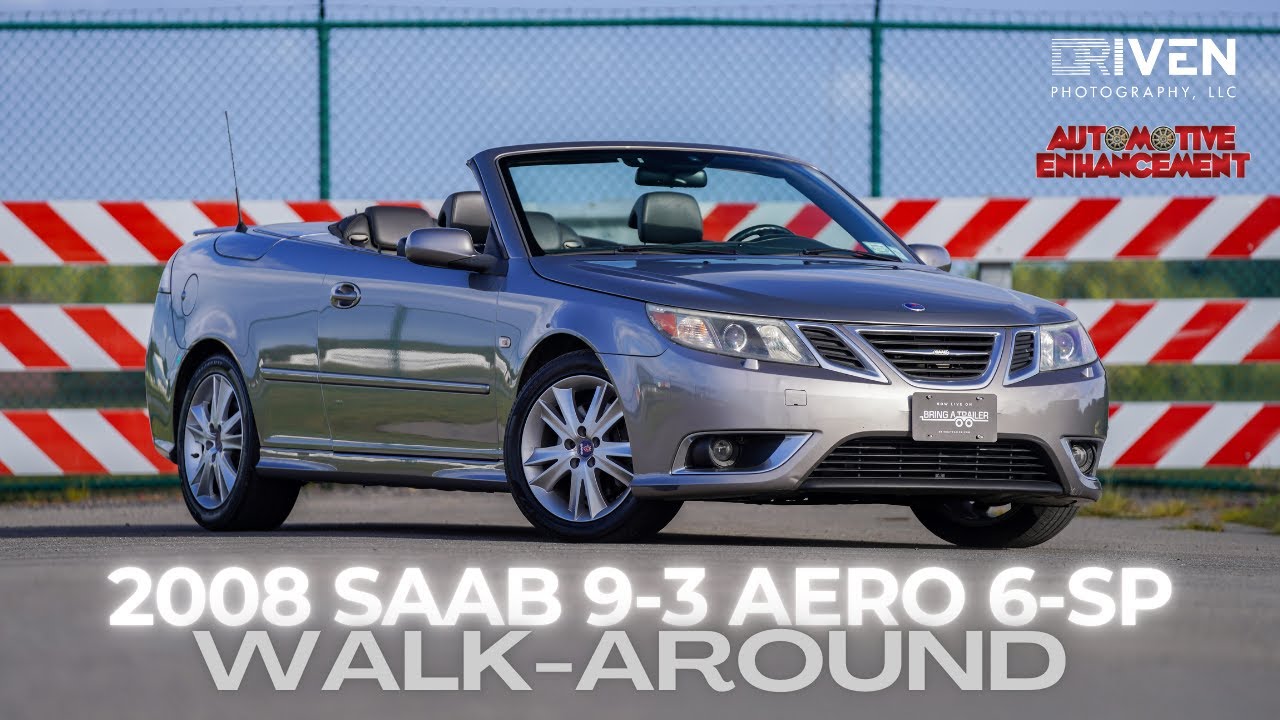 6-SP MANUAL!! 2008 SAAB 9-3 AERO CONVERTIBLE WALK-AROUND VIDEO