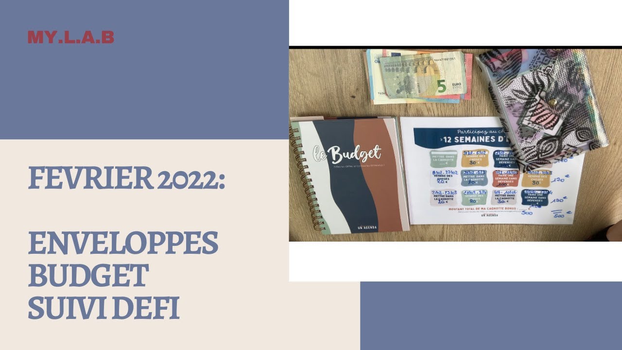 ❄BUDGET FEVRIER ✉ ENVELOPPES 📈 SUIVI DEFIS