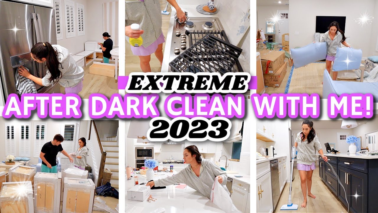 2023 EXTREME AFTER DARK CLEAN WITH ME! Speed Cleaning Motivation | Alexandra Beuter