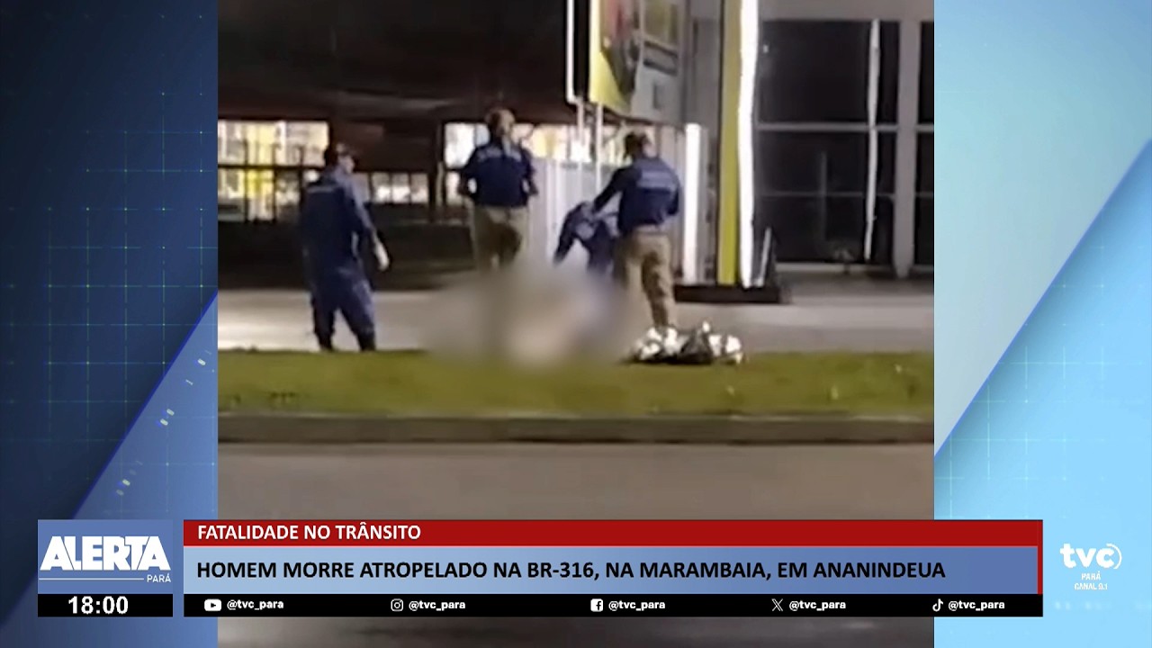 Homem morre atropelado na BR-316, em Ananindeua
