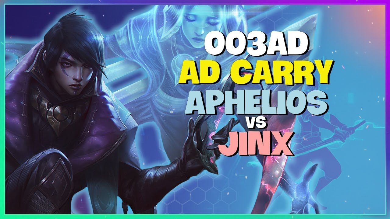 Rank 1 Challenger 003ad Shows Perfect Aphelios Execution and Teamfight Positioning Engsub